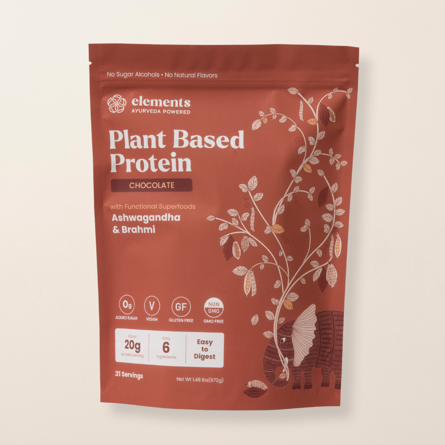 Plant Based Protein Powder: Chocolate (21 Servings)