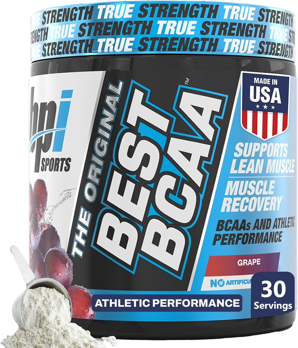 Best BCAA Powder, Grape, 10.58 Oz, 30 Servings, Amino Acids for Muscle Recovery