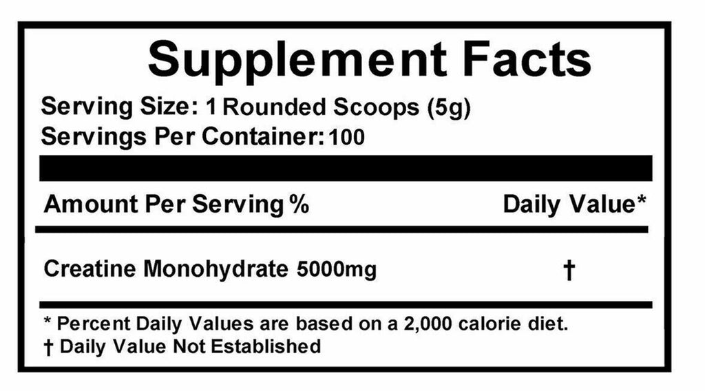 FDC Creatine Monohydrate, Micronized Creatine Mono, Pure Powder All Size