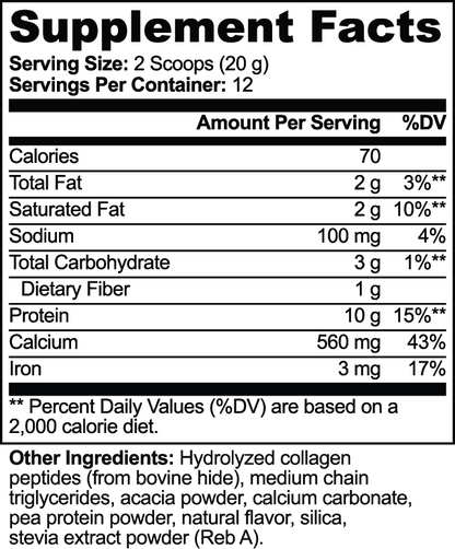 Grass-Fed Collagen Creamer (Vanilla)