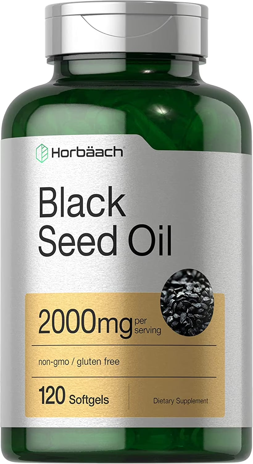 Black Seed Oil 2000Mg | 120 Cold Pressed Softgels | Non-Gmo and Gluten Free | by