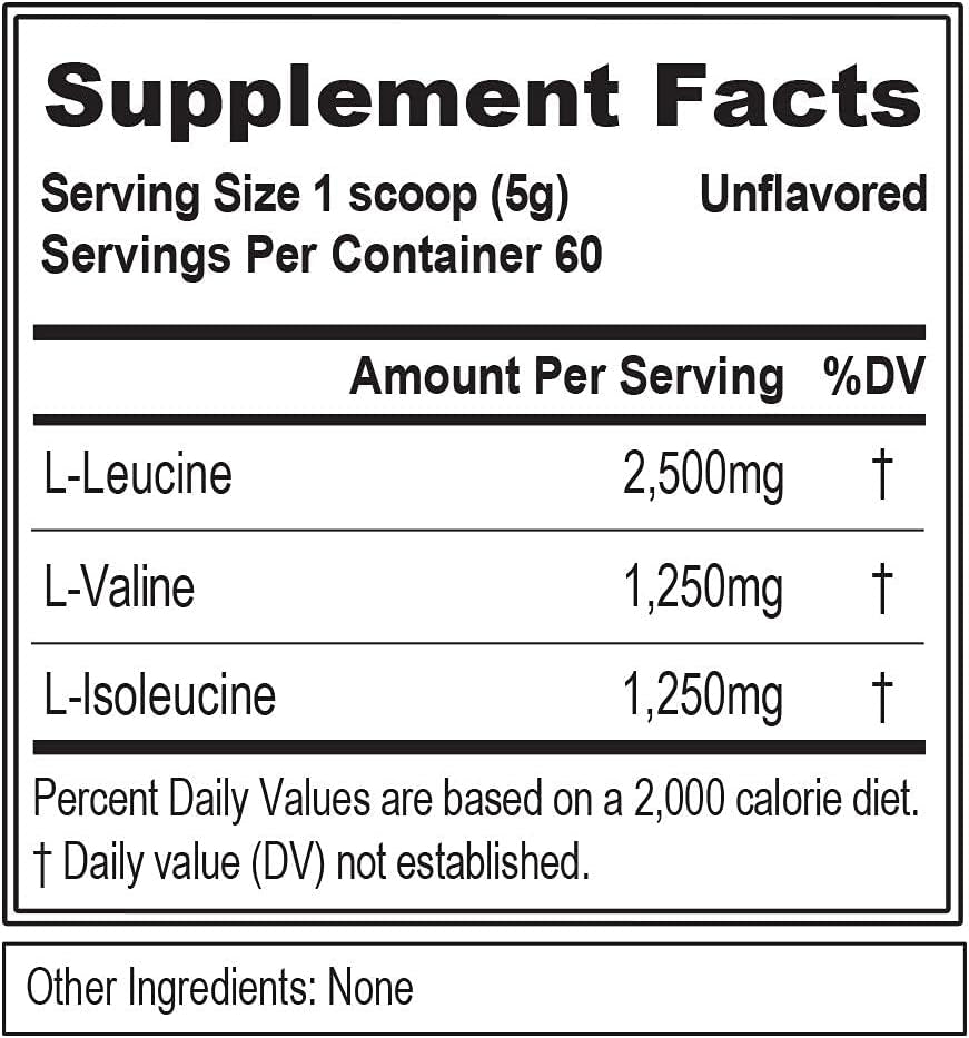 EVL Bcaas Amino Acids Powder - BCAA Powder Post Workout Recovery Drink and Stim