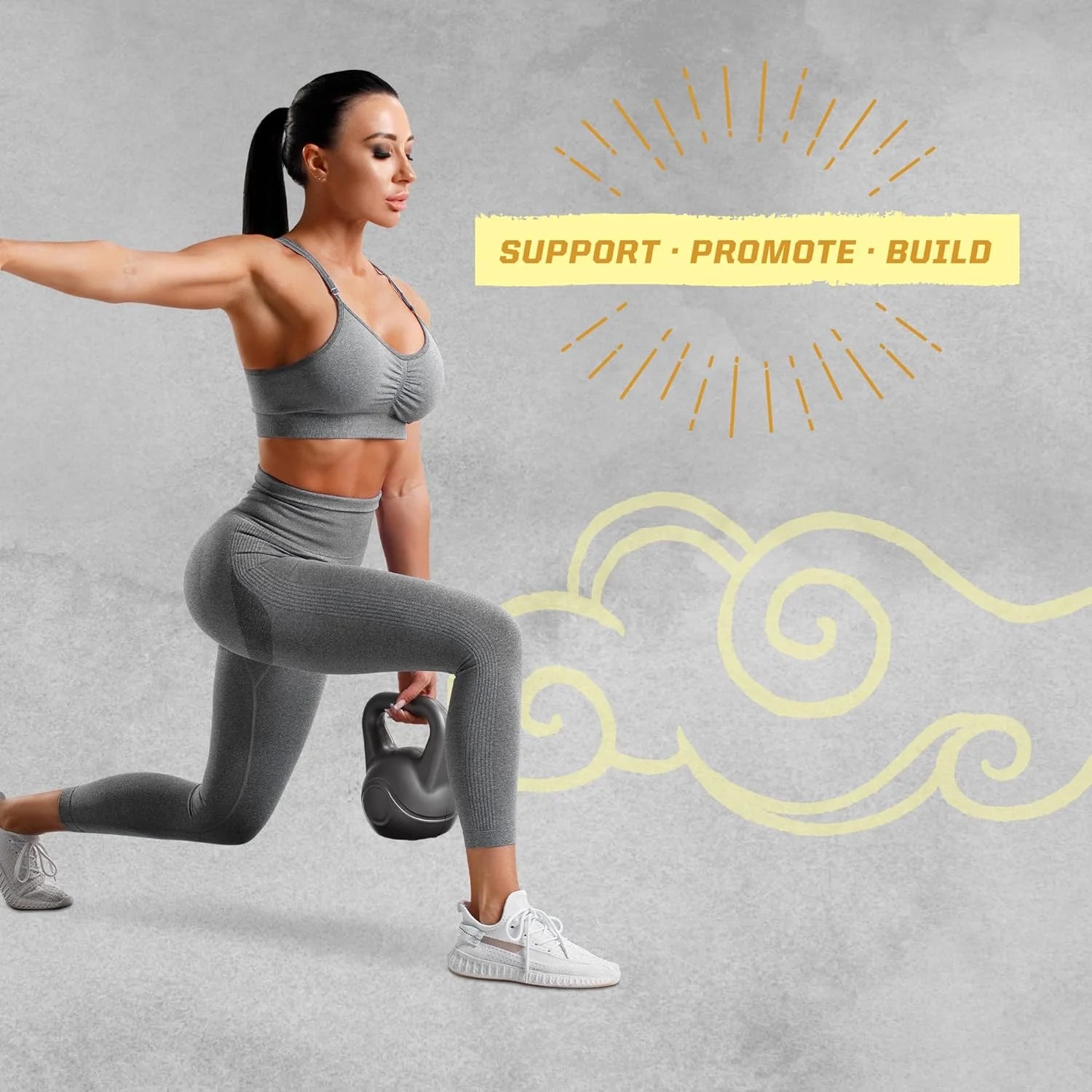 Vegan Creatine Monohydrate Powder, Preworkout Recover Supplement, Lemonade, 12.34 Oz