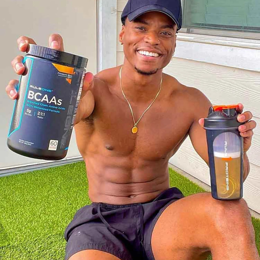 RULE 1 BCAA 30 Serv Fruit Punch Branched Chain Amino Acids 222G