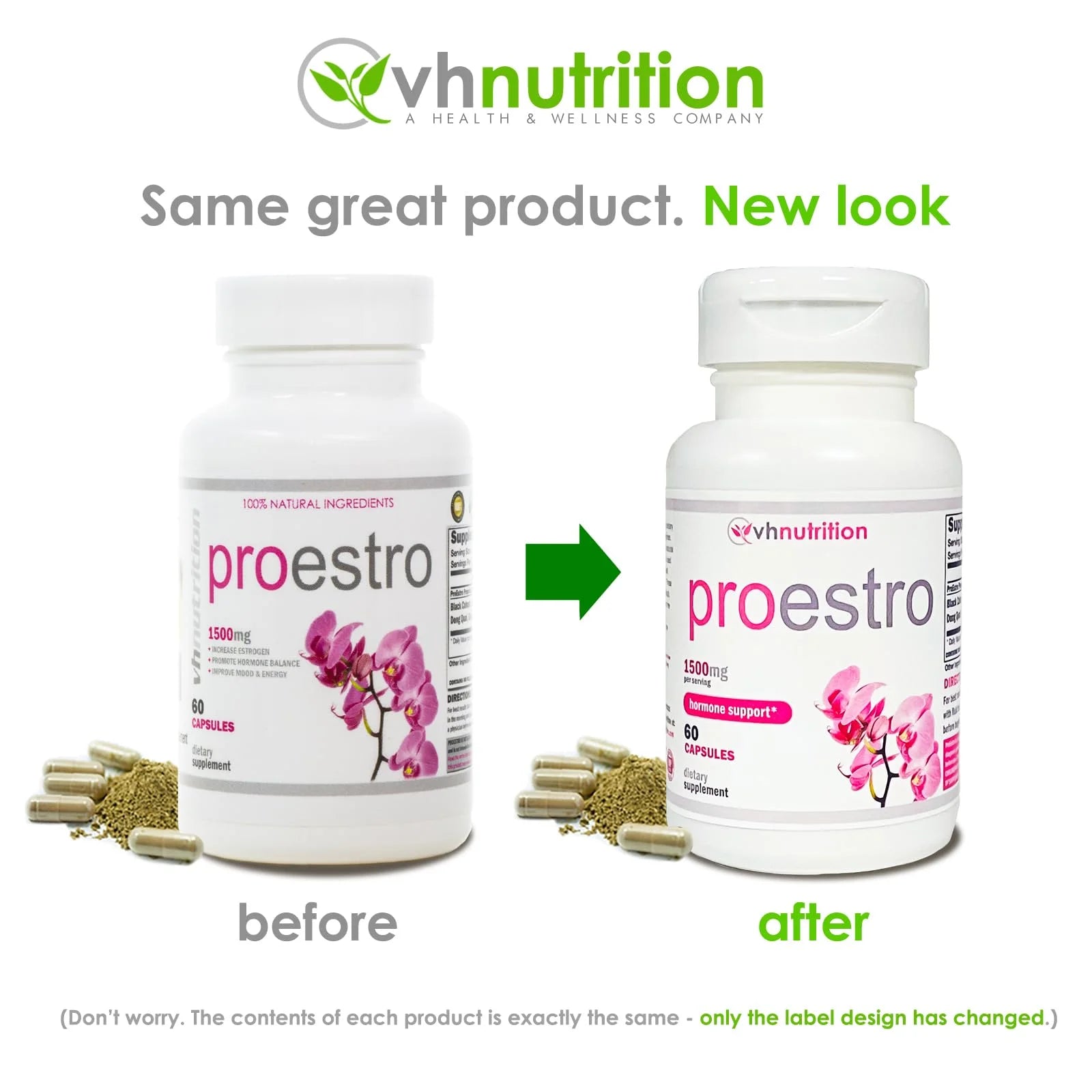 Proestro Estrogen Pills for Women | Female Hormone Balance Supplement | Fertility to Menopause Mood and Energy Support - 60 Capsules