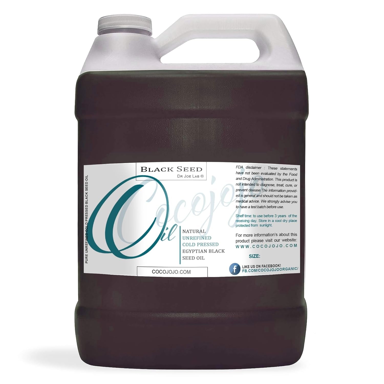 Egyptian Black Seed Oil 16 Oz Pure Natural Black Cumin Seed Oil Unrefined Cold Pressed Extra Virgin - Moisturizing, Soothing, Hydrating, & Nourishing for Hair Skin Body